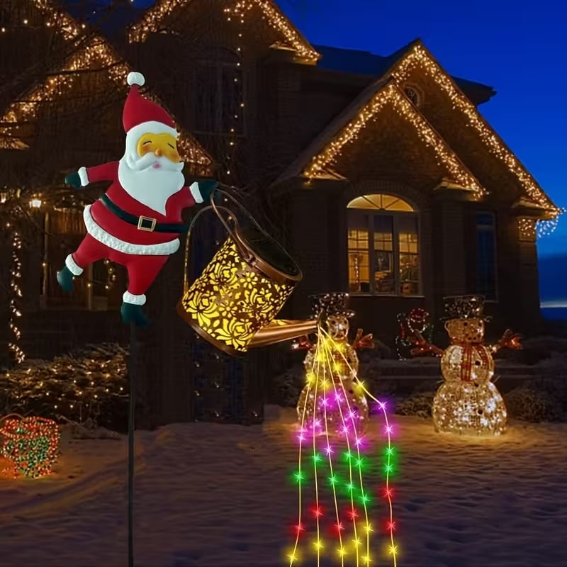 đ
Christmas Claus Solar Kettle Lights